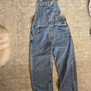 We The Free Light Blue Denim Overalls